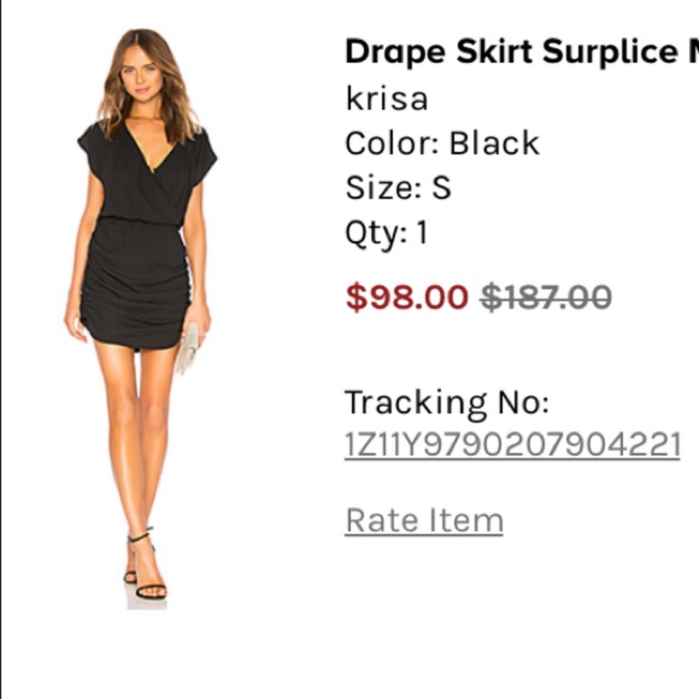 Black mini dress
